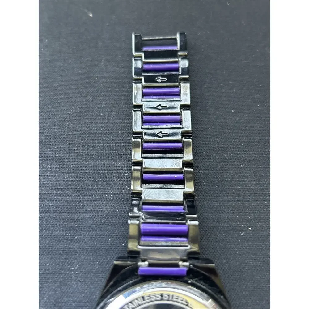 Rousseau Black And Purple Women’s Quartz Watch